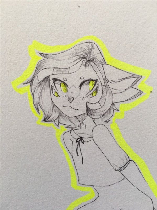 Стиль рисования фурри карандашом