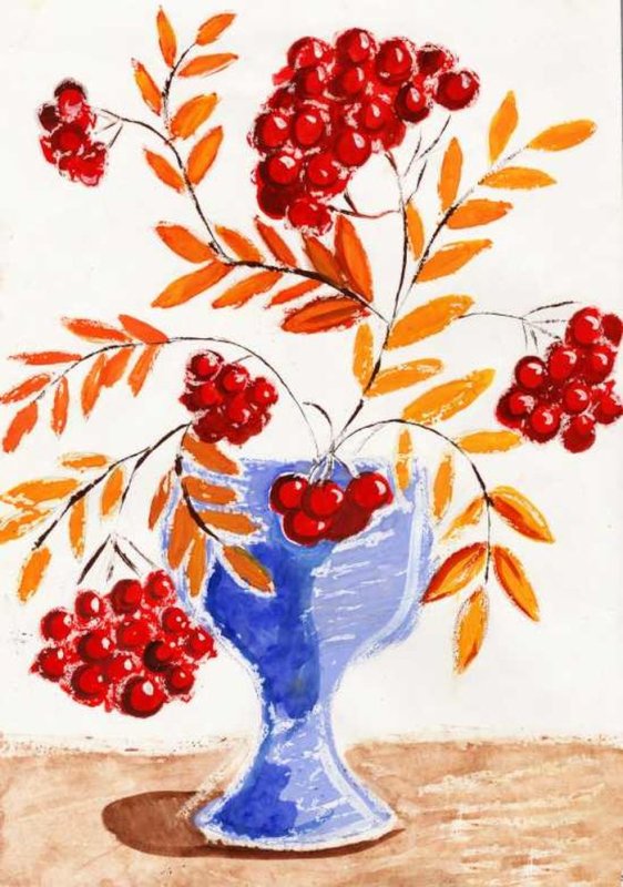 рисунки осенний букет