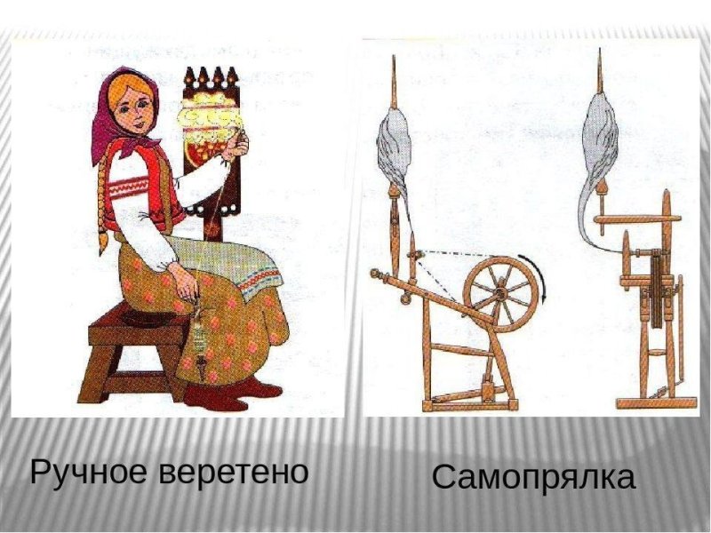 О веретене прялке и ткацком станке