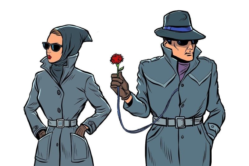 Шпионы мужчина и женщина