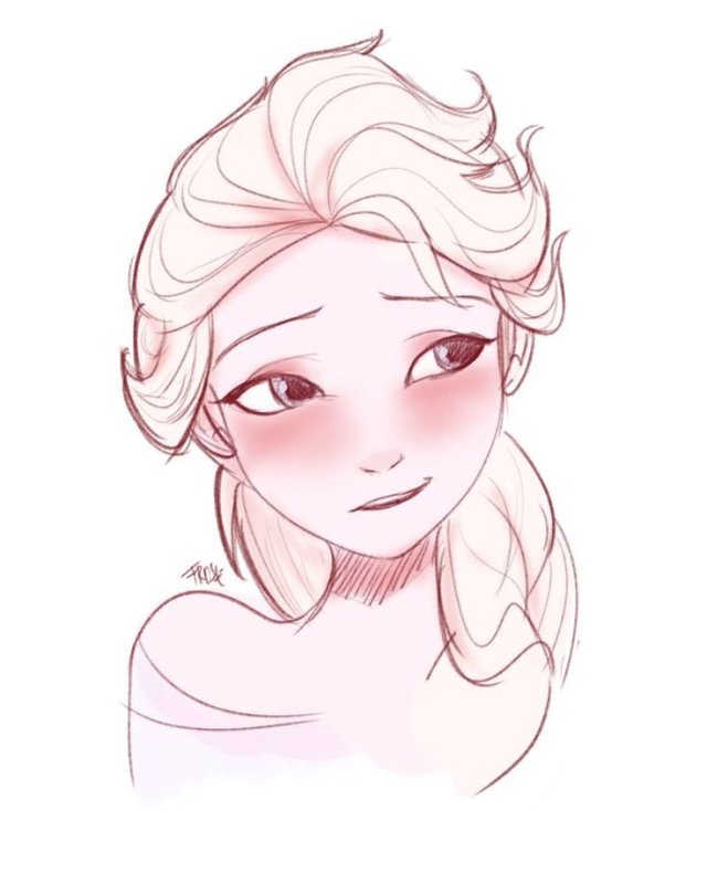 Эльза для рисования
