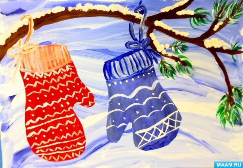 Рукавичка рисунок