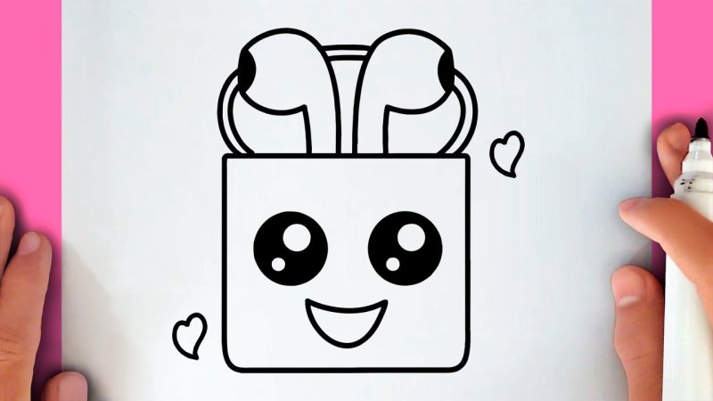 Раскраска наушники аирподс