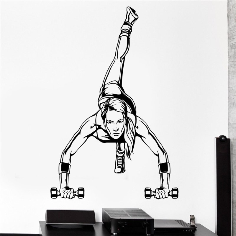 Спортивная девушка рисунок