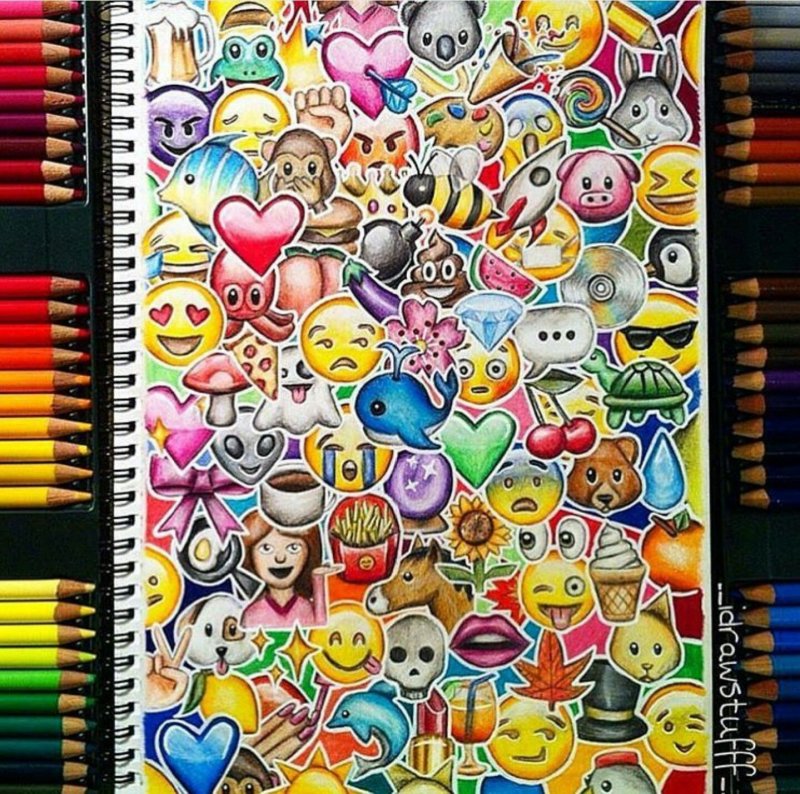 Рисунки яркие легкие