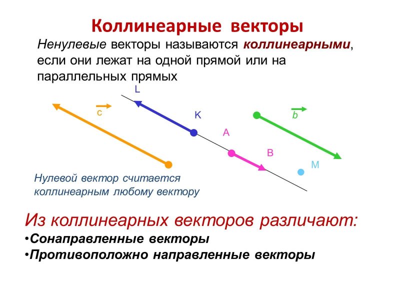 Коллинеарнве сонаправлен ые вектора