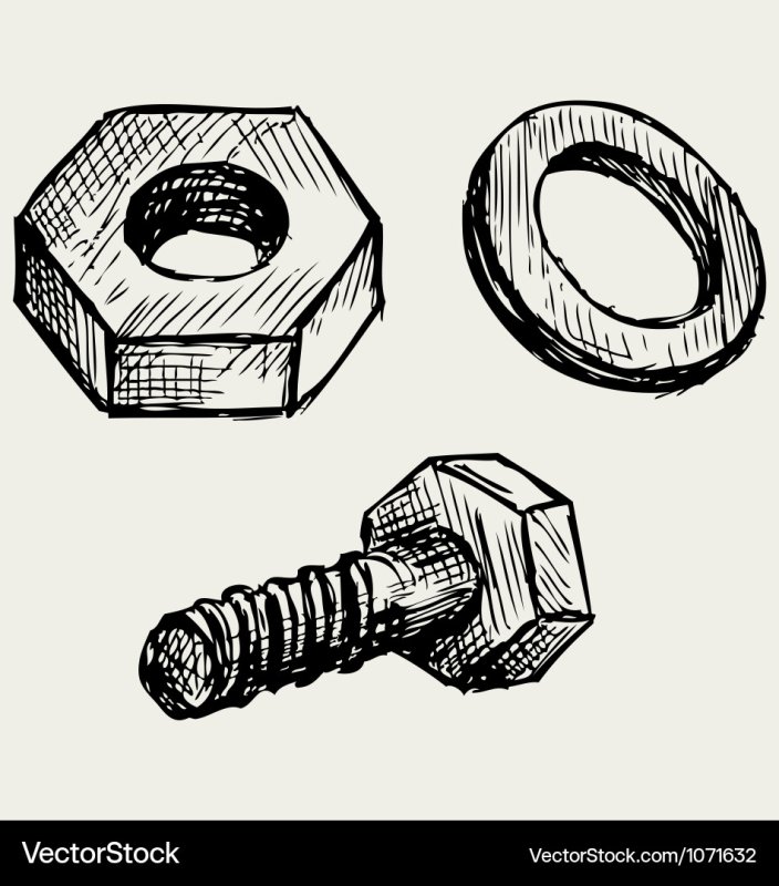 Болт с гайкой