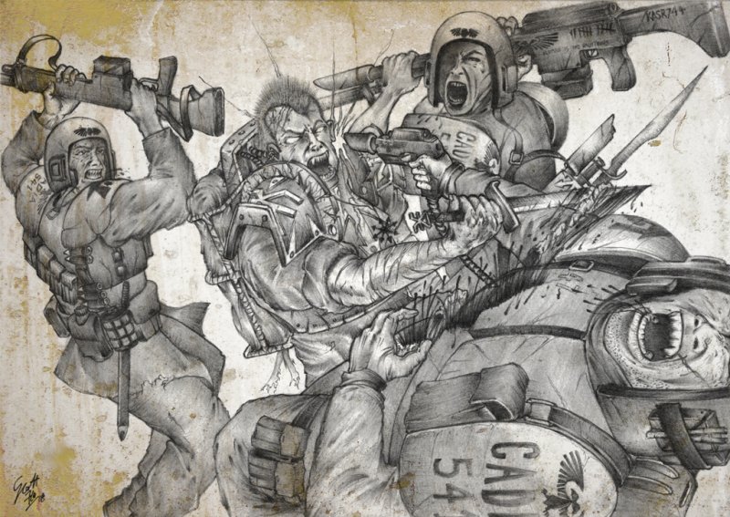 Warhammer 40000 Имперская гвардия арт
