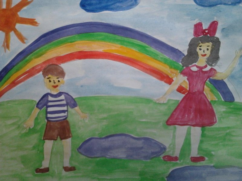 рисунки на тему детство