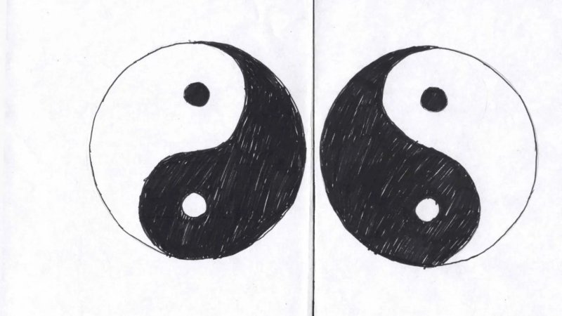 Симметричные рисунки карандашом