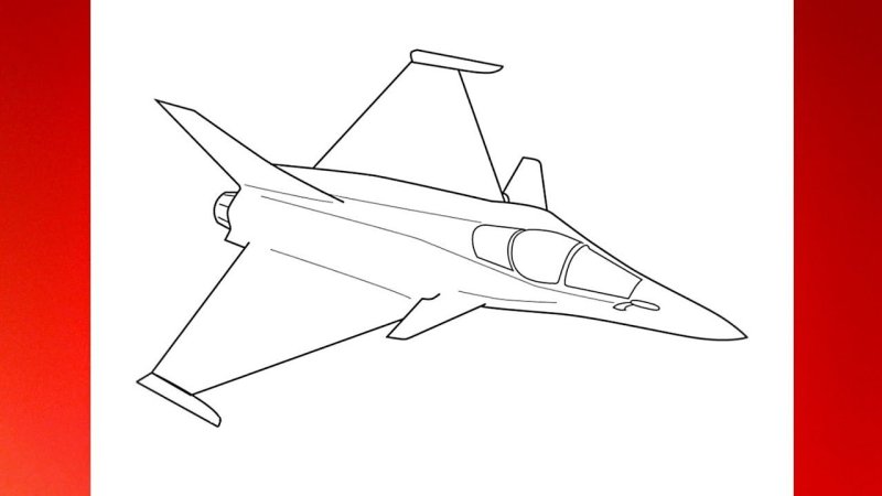 Истребитель рисунок