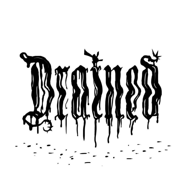 Drain стиль надписи