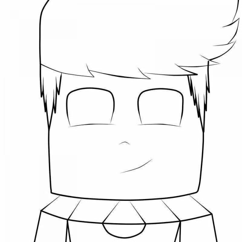 раскраска майнкрафт