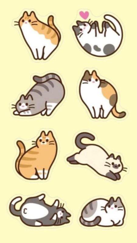 Наклейки котики