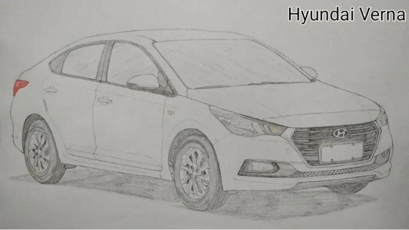 Hyundai Solaris 2018 чертёж