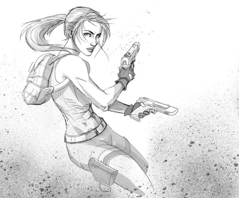 Tomb Raider скетч
