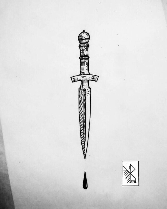Кинжал эскиз