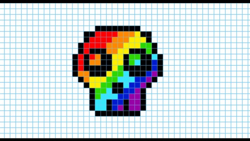 рисунки по клеточкам цветные