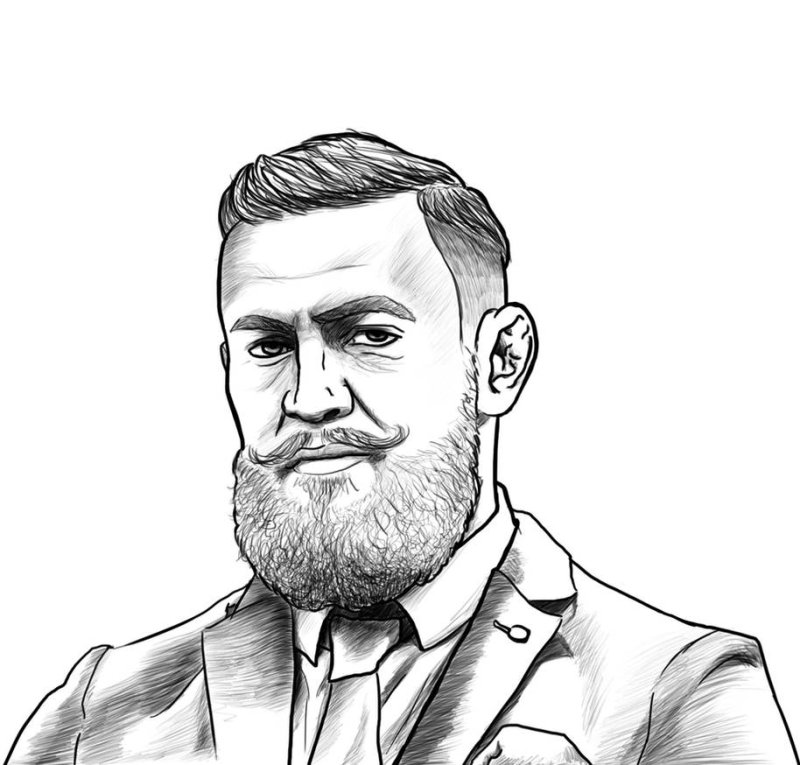 Конор МАКГРЕГОР рисунок