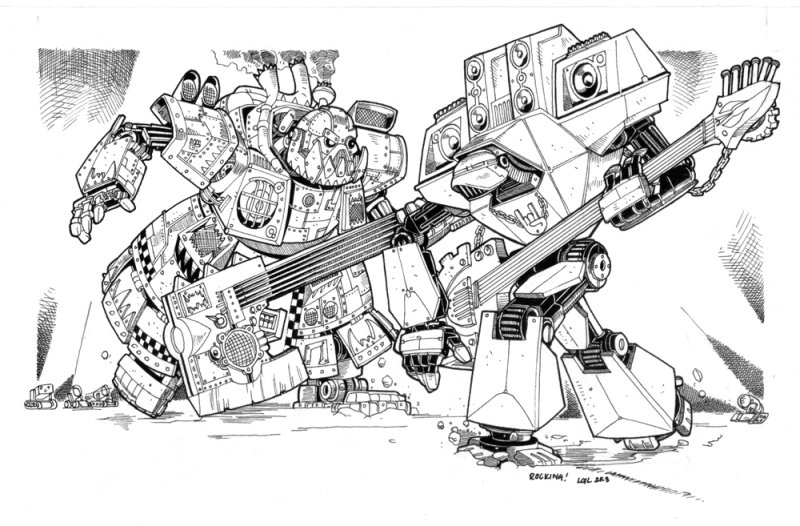 Warhammer 40000 дредноут