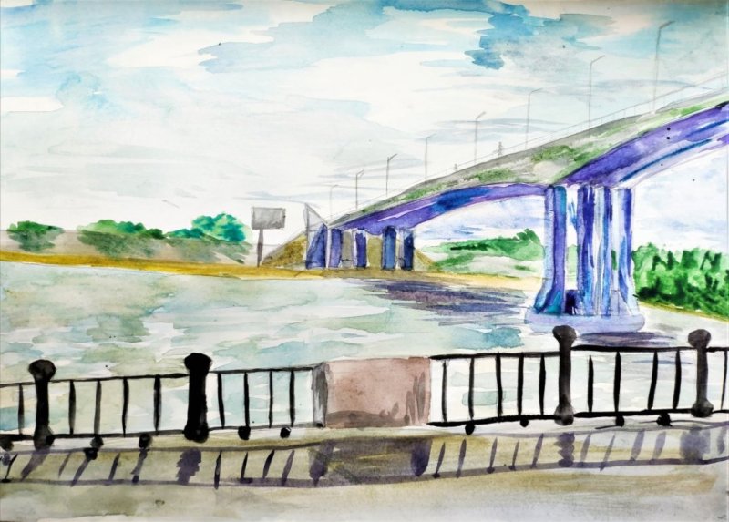 рисунок набережной