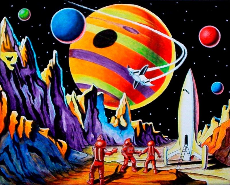 Рисунок на тему космос