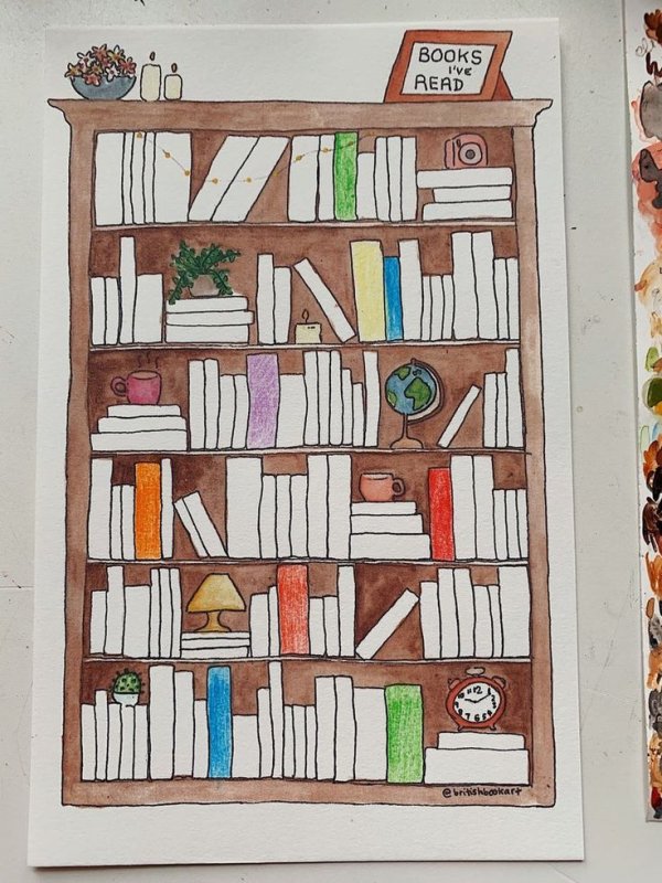 Книжные полки для ежедневника