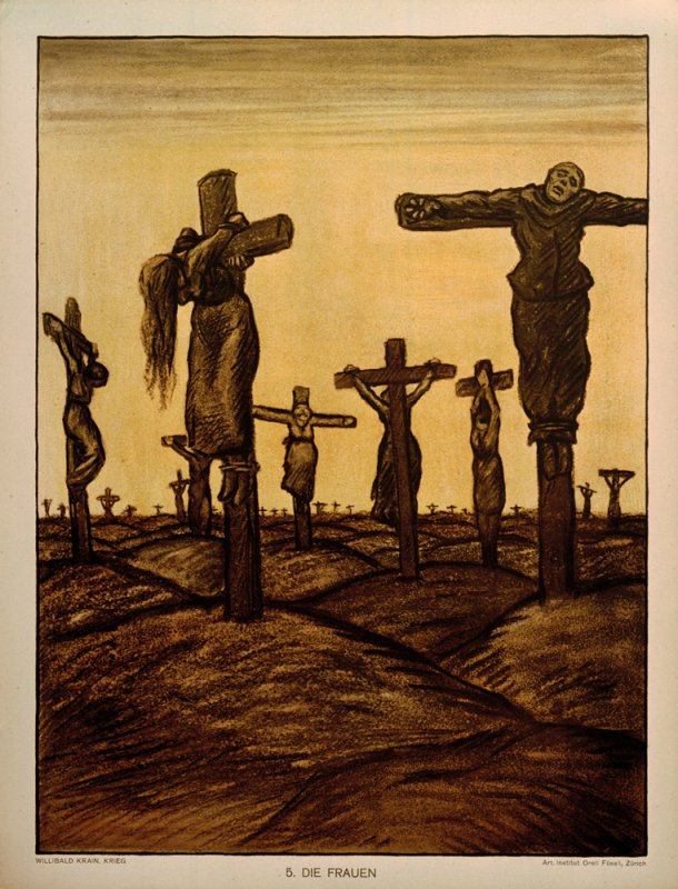 Распятые женщины рисунки