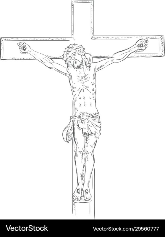 Эскиз Распятие Иисуса Христа