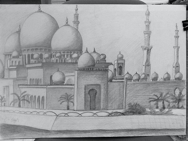 Мечеть карандашом