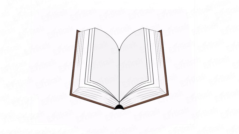 Рисуем раскрытую книгу