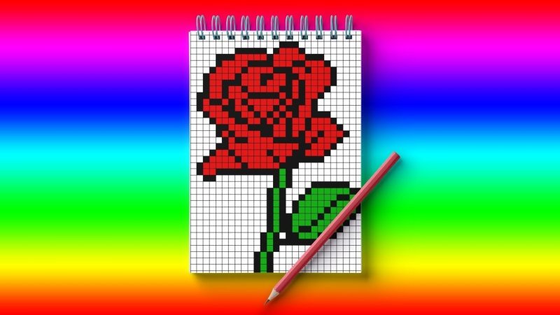 Рисунки в клеточку