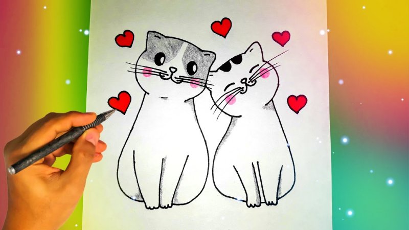Нарисовать котика