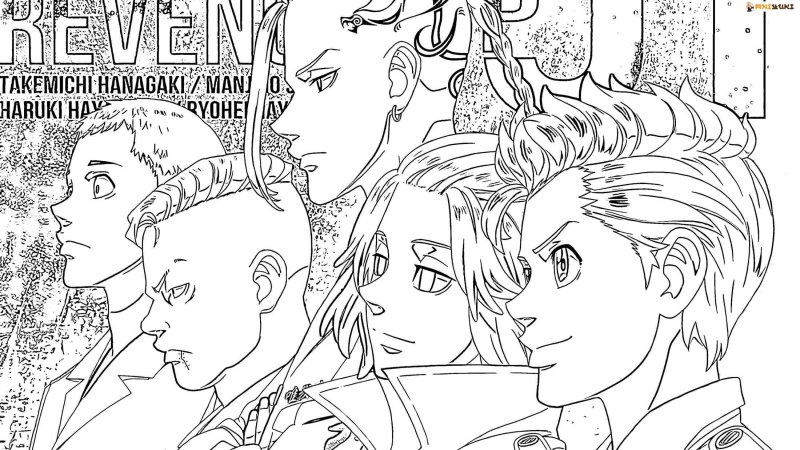 Раскраска Санзу Токийские Мстители