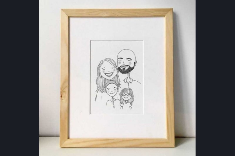 Рисунок семьи для срисовки