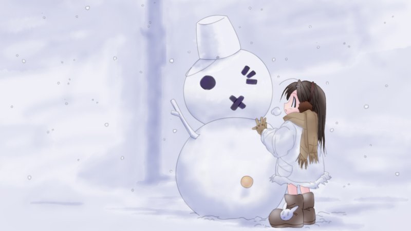 Снеговик девочка