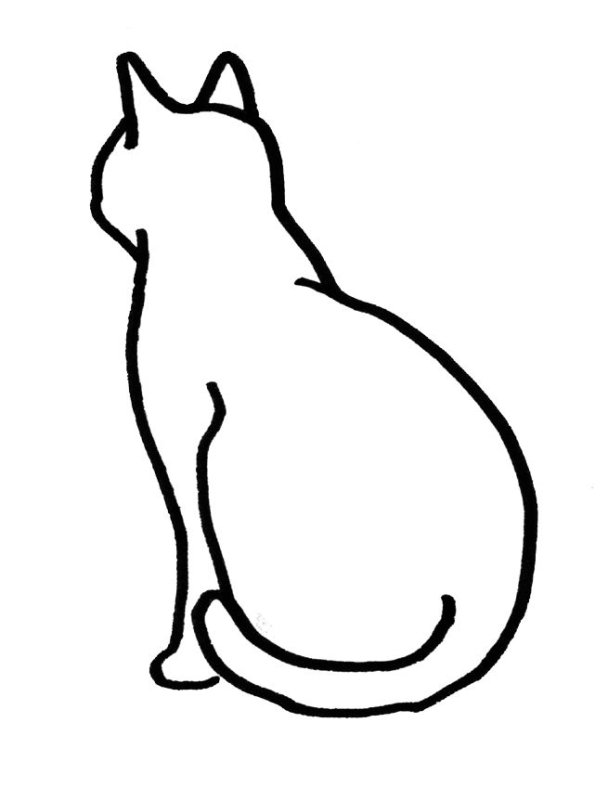 Контур кошки