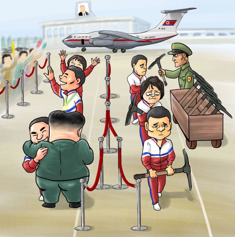 КНДР карикатура