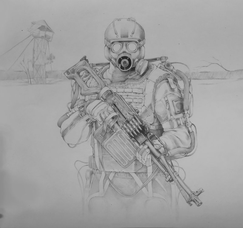 Нарисовать сталкера