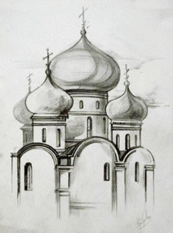 Церковь набросок