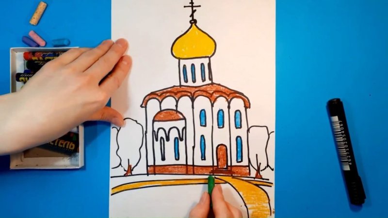Храм карандашом