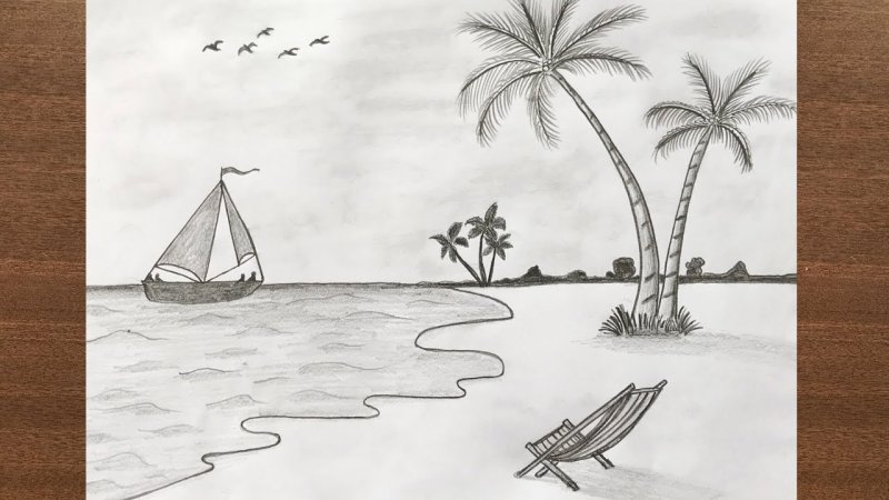 Море карандашом