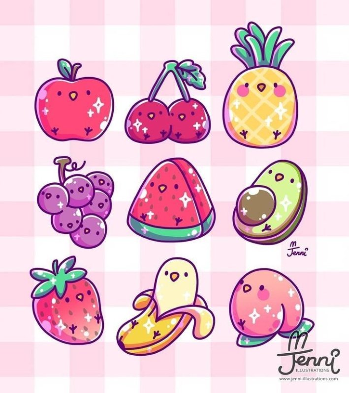 Фрукты рисунок