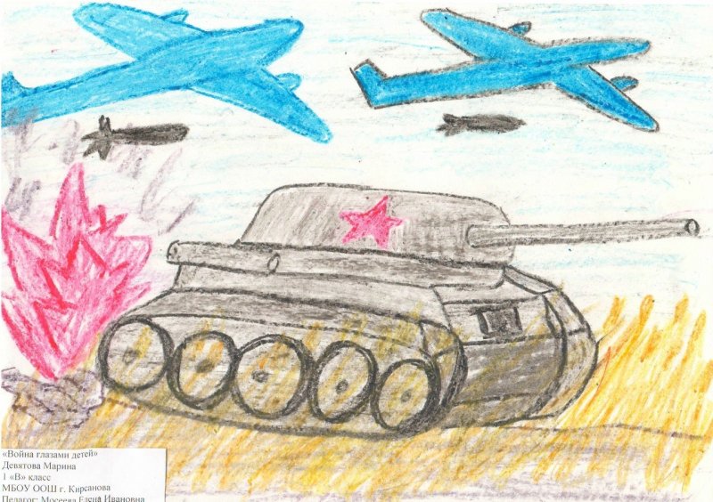 Рисунки на военную тему