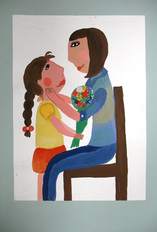 Рисунок моя мама