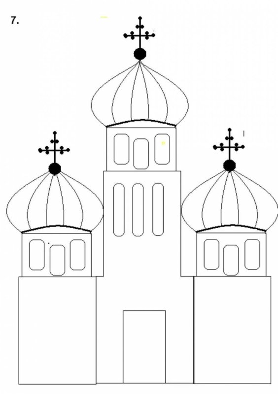 Рисунки храмов карандашом