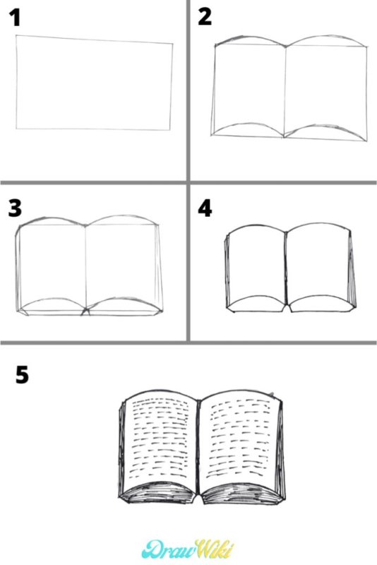 Как нарисовать книжку