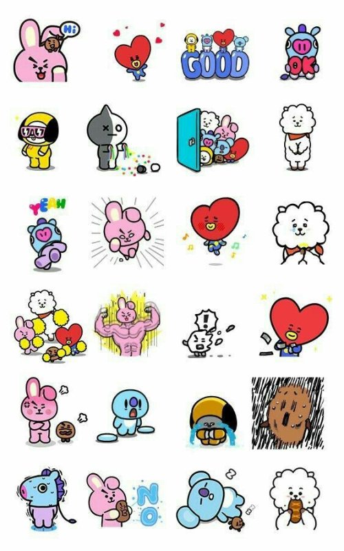 БТС Стикеры bt21