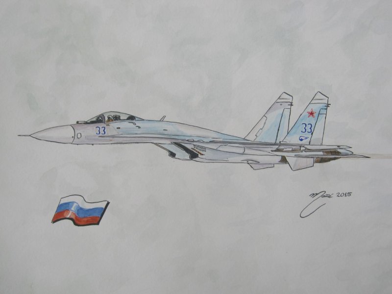 Су-25 сбоку для срисовки