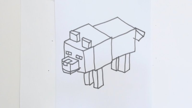 рисунки из майнкрафта для срисовки